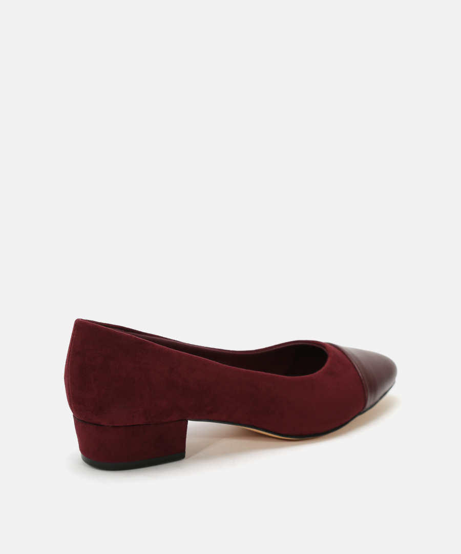 Zapatos tac&oacute;n puntera combinada image number null